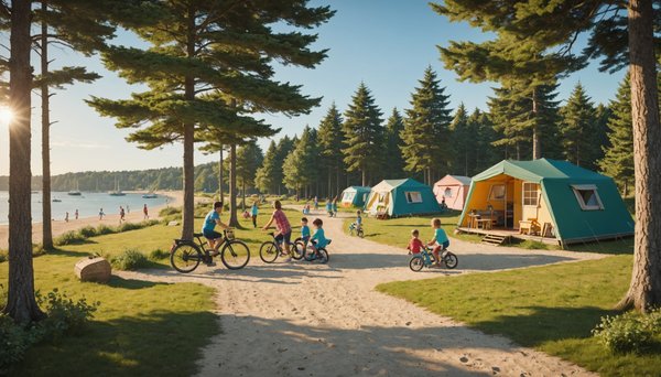 Louer un hébergement parfait pour des vacances en famille dans un camping avec vue sur mer à Vannes