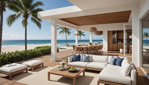 Location de vacances à la mer dans une villa les pieds dans l'eau : Accès direct à la plage