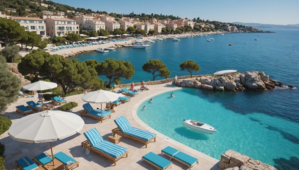 Quels sont les avantages d'une location de camping sur la Côte d'Azur avec piscines bord de mer ?