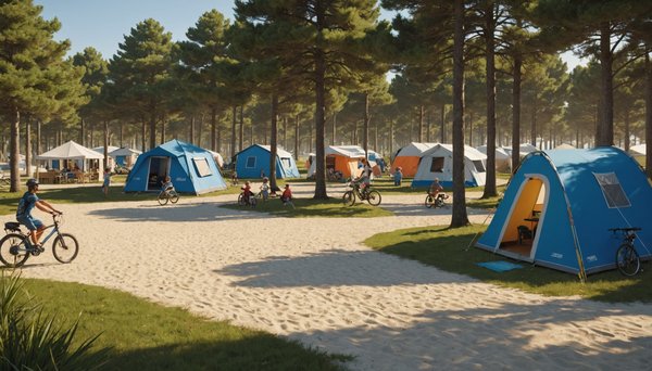 Sélection ultime de campings proches de la mer en Gironde avec équipements sportifs et aires de jeux
