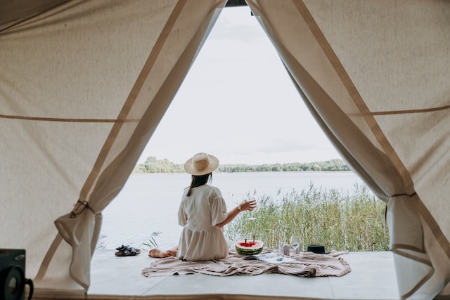 Glamping en bord de lac